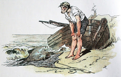 Εικονογράφηση του Alexander Zick για τον Ψαρά και τη Γυναίκα του, των Αδερφών Γκριμ