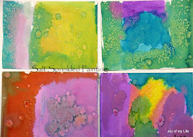 Kids Art: Salt Sprinkled Painting