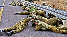ilustrasi tentara Israel ketakutan (alqassam.ps)