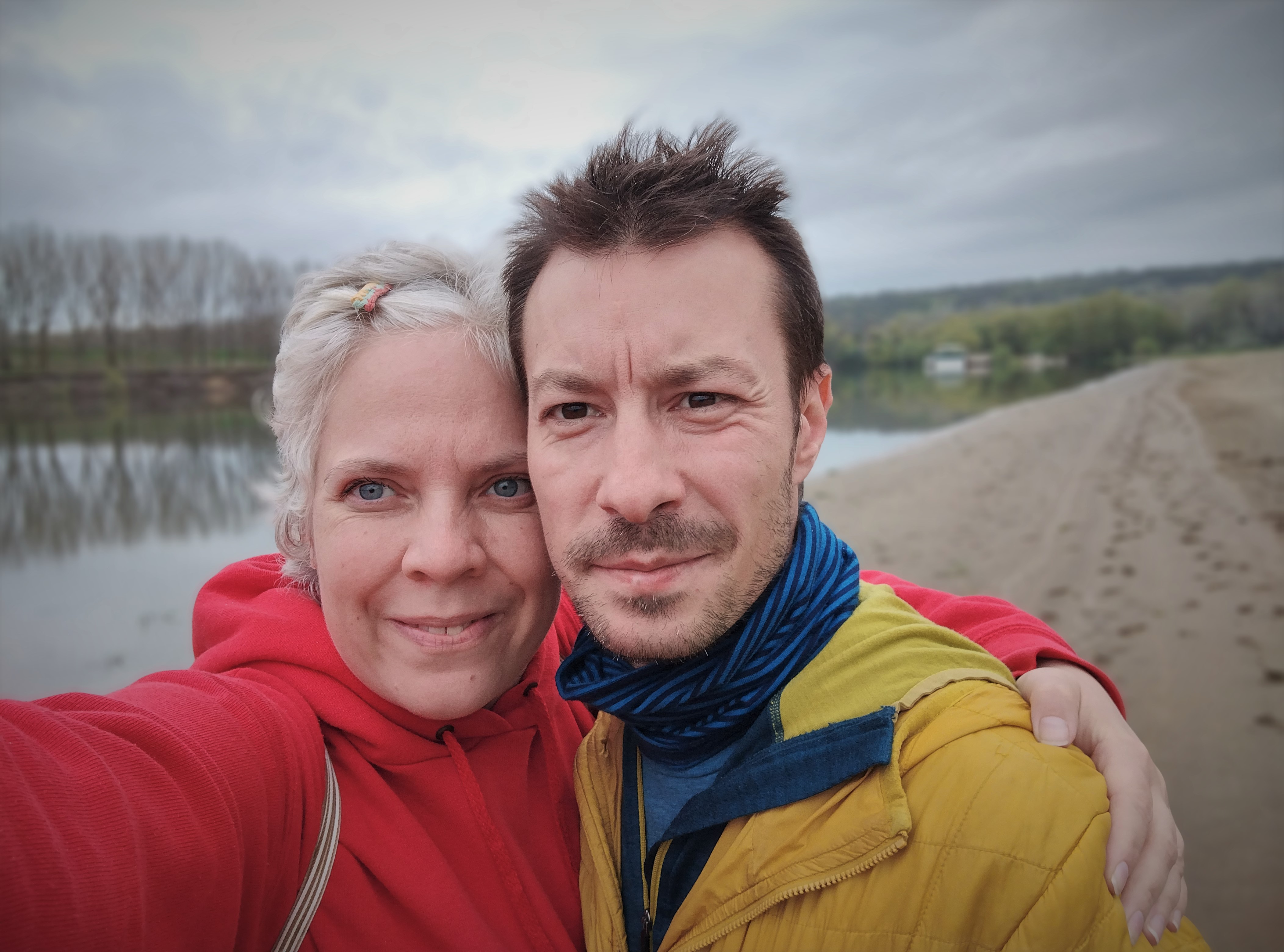 The paddling duo (Petra & Marcel) at Vadul lui Voda, Moldova