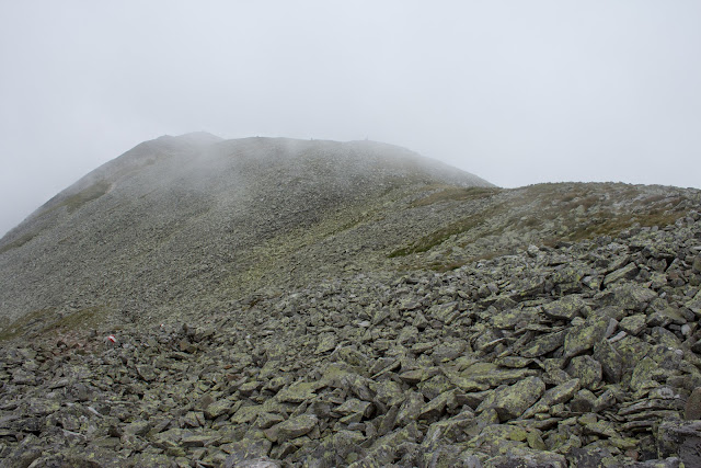 Wanderung vom Ingeringgraben über den Schmähhausrücken auf den Hochreichart. - Abstieg im Nebel