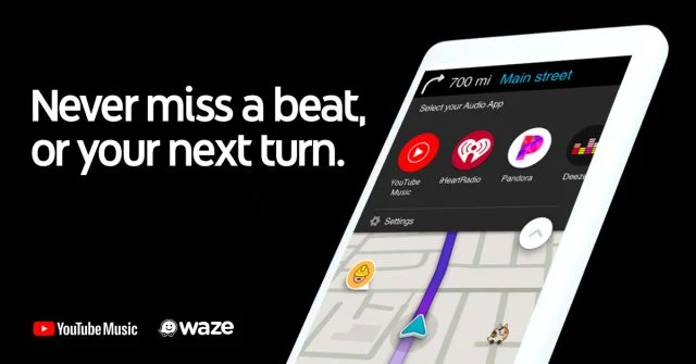 Waze integra a YouTube Music como nuevo reproductor de audio mientras conduces