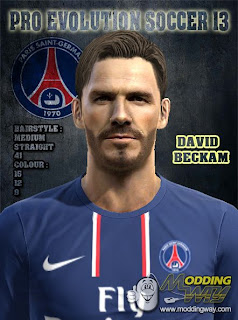 Face David Beckham PES 2013