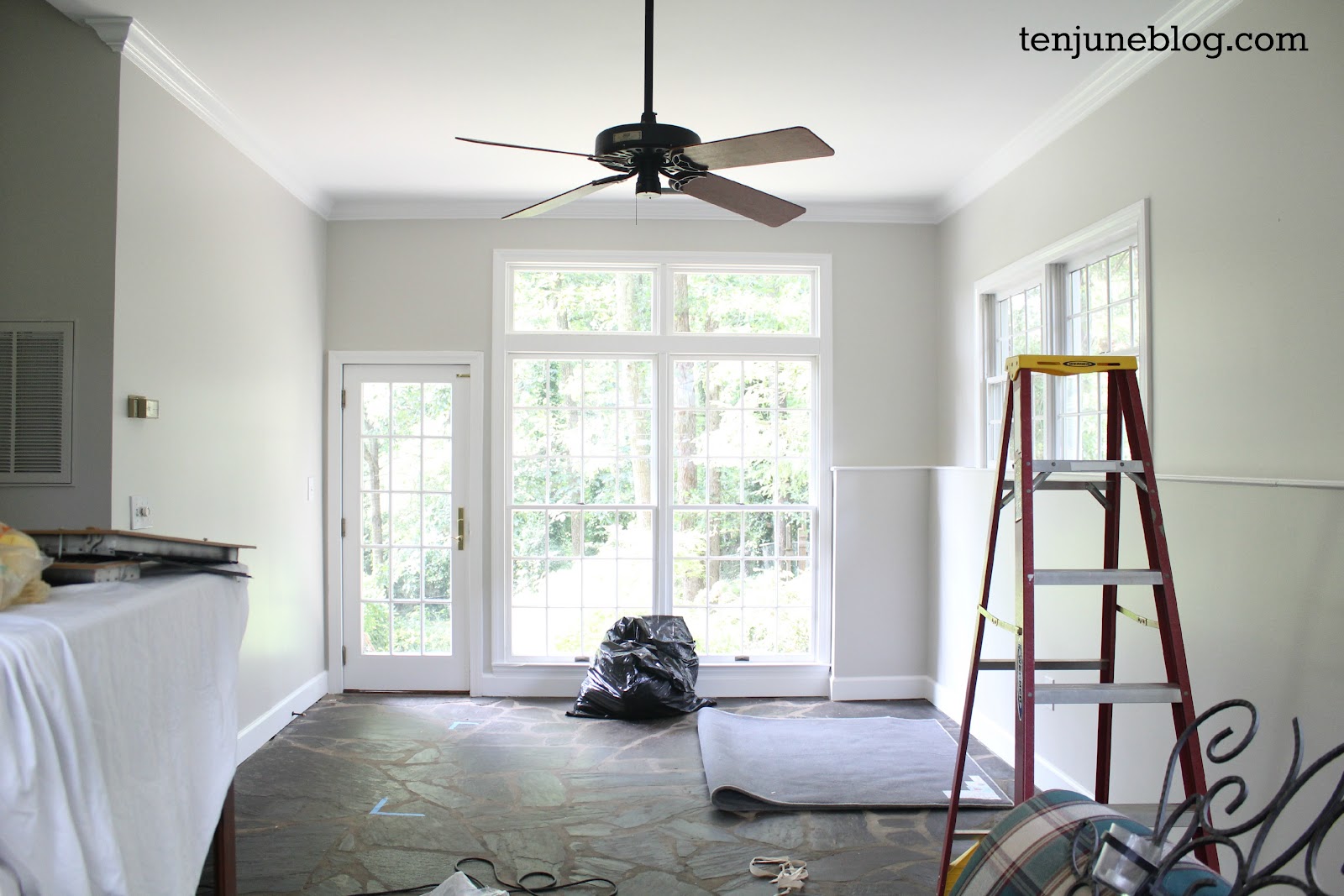 Ten June: Slate Room {Living Room} Makeover: Light, Bright and ...