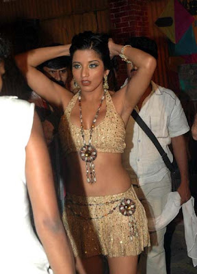 Bollywood Bombshell Monalisa Aka Antara Biswas At Sets Of a Movie