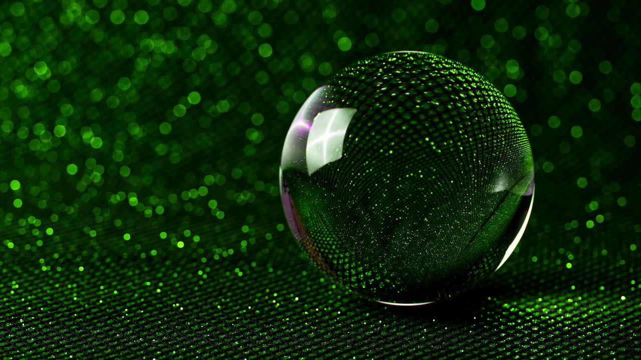 Wallpaper Ball Mirror Green
