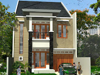 Model Depan Rumah Minimalis Lantai 2