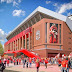 (3 gambar) Gambaran stadium Anfield Liverpool selepas dinaiktaraf