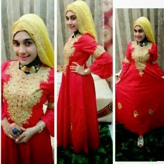 Baju gamis dasar satin desain elegan model cantik diskon besar