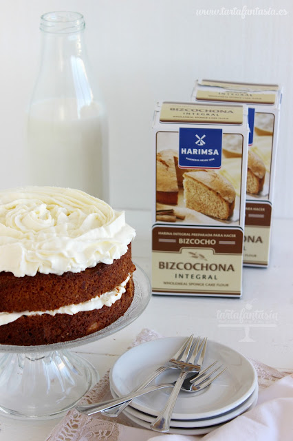 Receta Bizcocho de zanahoria sin huevo