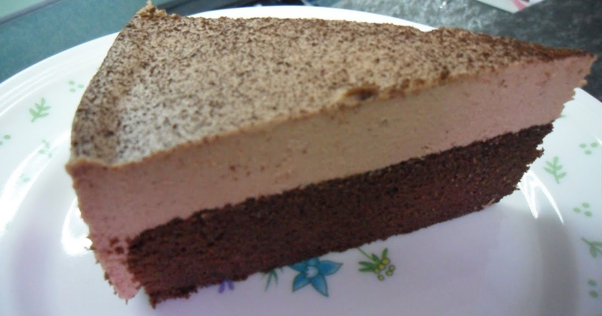 Secantik kek: Kek Keju Coklat Dingin