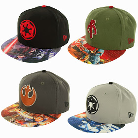 San Diego Comic-Con 2014 Exclusive Star Wars Character Snapback Hats by New Era - Darth Vader, Boba Fett, Han Solo & Stormtrooper