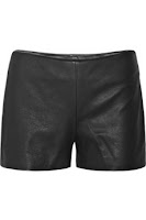 Theory Leather Shorts