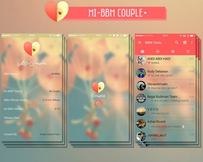 download MI-BBM Mod Thema Couple Versi Terbaru 2.12.0.9 Apk Terbaik(Dual Clone)