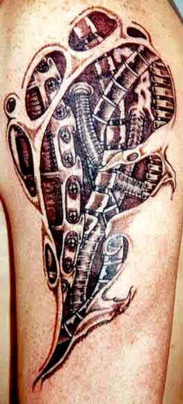 Best 3D Biomechanical Tattoo Design