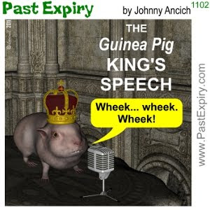 [CARTOON] The King's Speech. cartoon, animals, British, movie, spoof, 
