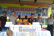 Dua Bandar Okerbaya Dibekuk Polres Jember