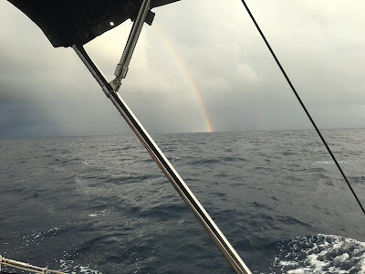 A passing squall in the Caribbean Sea