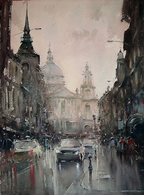 Dusan Djukaric amazing  watercolor painting