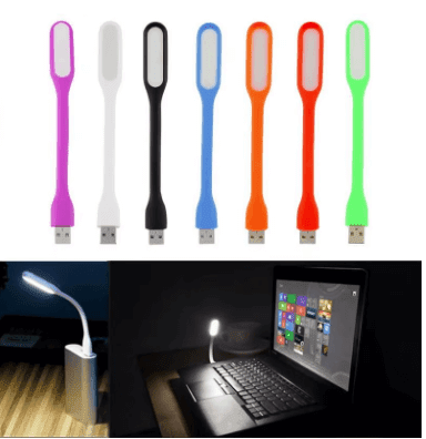 مصباح يدوي USB صغير LED للقراءة 