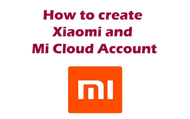 Xiaomi and Mi cloud account