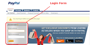 Paypal Login Form