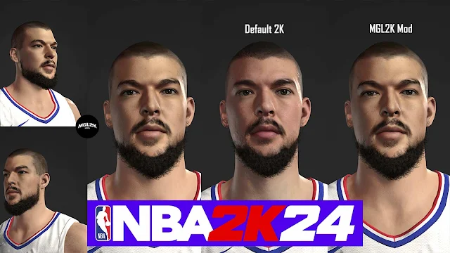 NBA 2K24 Ivica Zubac Cyberface & Body Update