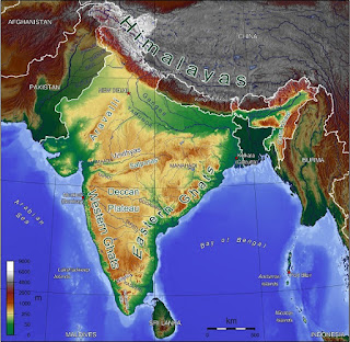 India Geographical Map