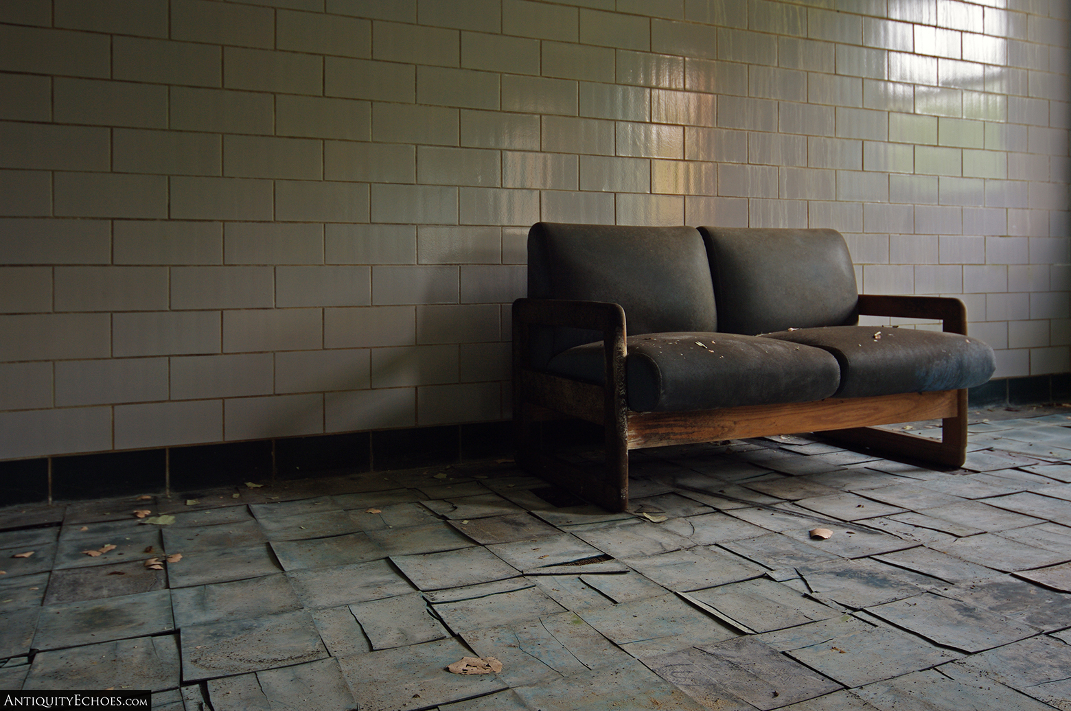 Embreeville State Hospital - A vinyl couch rots