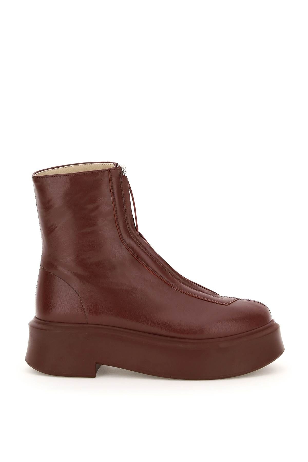 ZIPPED NAPPA LEATHER ANKLE BOOTS by THE ROW (RMNOnline.net / RMNOnline Fashion Group)