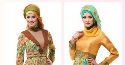 Gambar trend fashion modern baju muslim gamis model 