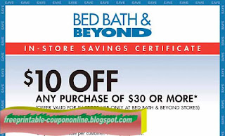 Free Printable Bed Bath and Beyond Coupons