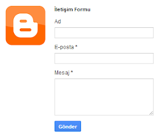 Blogger - İletişim Formunu Sabit Sayfaya Ekleme