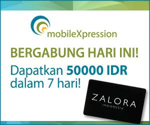 Gratis Voucher Zalora 50k dengan menginstall aplikasi android / ios MobileXpression | SurveiDibayar.com