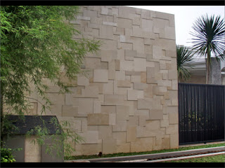 Dinding Batu Alam Putih Jogya 