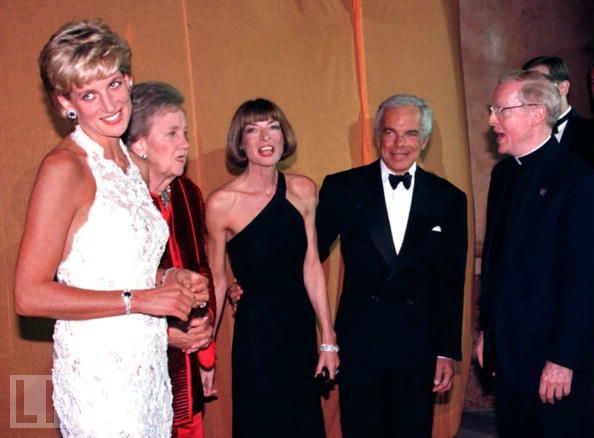 Princess Diana at a reception in Washington DC 1996 wearing the Saudi 