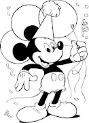 Desenhos de Ano Novo para Colorir (desenhos para colorir ano novo mickey)