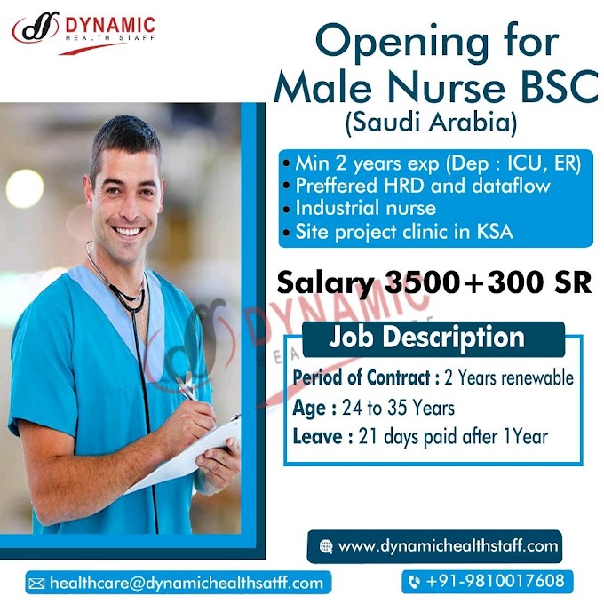 Male Nurse BSC Saudi Arabia HEALTH STAFF JOBS 