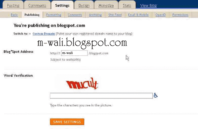 Cara Mengganti Alamat URL Blog Di Blogspot