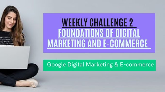 Weekly Challenge 2 | Foundations of Digital Marketing and E-commerce