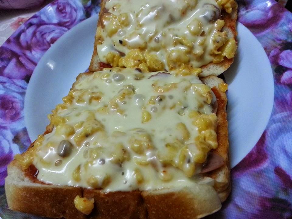 Roti Bakar Telur Sosej bersalut Cheese  CeLoteh MJ