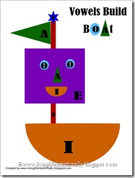 vowel shapes game - Free Printable from www.livinglifeintentionally.blogspot.com