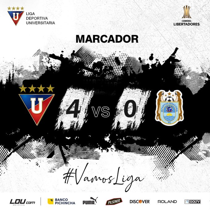 Liga (Q) golea a Binacional y clasifica a Octavos de Copa Libertadores