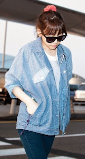 Tips Memadukan Jaket Denim Longgar ala Artis Korea taeyeon