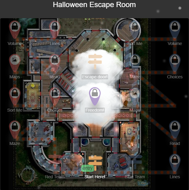 Ejemplo de Escape Room en Decktoys