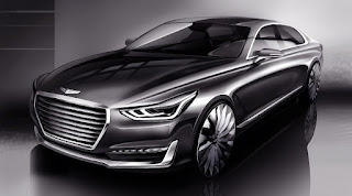 Genesis G90 (2016 Rendering) Front Side