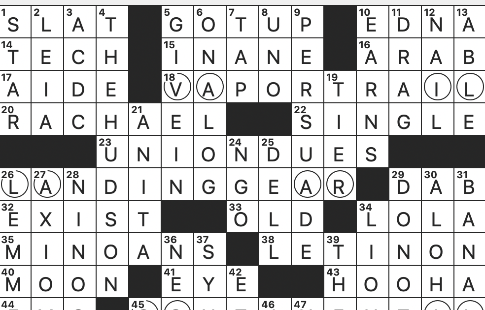 0818-23 NY Times Crossword 18 Aug 23, Friday 