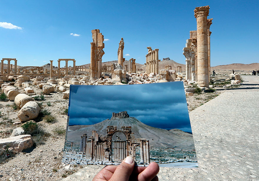 Shocking Pictures Illustrating Syrian Historical Monuments Destroyed By Daesh attacks - Triumph’s Arch