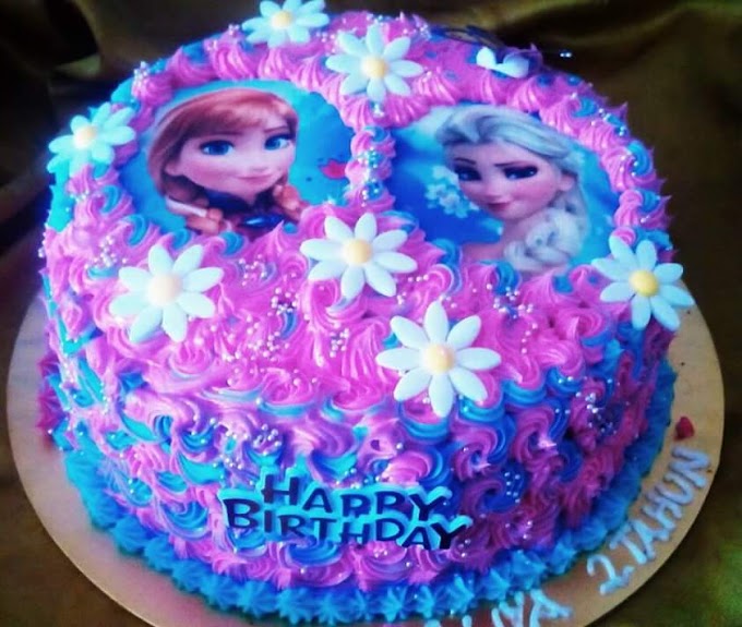 KEK GAMBAR  KARTUN FROZEN