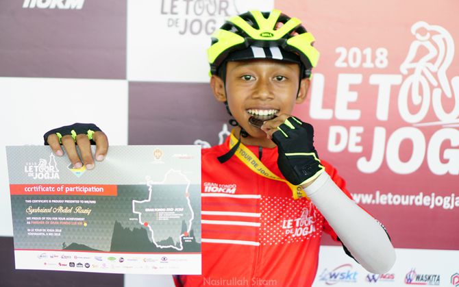 Peserta termuda digelaran Le Tour De Jogja 2018